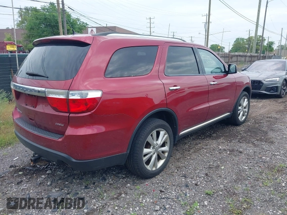 2013 Dodge Durango Crew with VIN 1C4RDJDGXDC614275, listed as a IAAI auction lot 42595022 with 171,260 mi miles and . Bid and sale history available at DreamBid. Image 4.