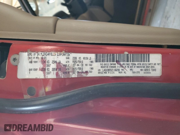 2002 Jeep Grand Cherokee with VIN 1J4GX38S52C166298, listed as a Copart auction lot 80655884 with 212,113 mi miles and Salvage title. Bid and sale history available at DreamBid. Image 13.