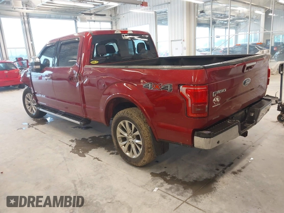2016 Ford F-150 XLT with VIN 1FTFW1EGXGKD10644, listed as a IAAI auction lot 42211237 with 142,441 mi miles and . Bid and sale history available at DreamBid. Image 3.