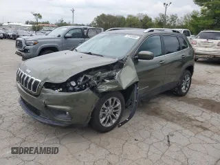 2021 Jeep Cherokee Latitude Lux with VIN 1C4PJLMNXMD144236, listed as a Copart auction lot 75487924 with 30,865 mi miles and Salvage Title. Bid and sale history available at carsss.com. Image 1.