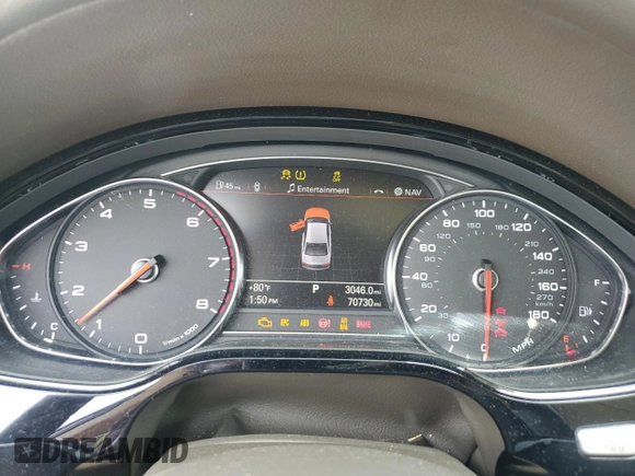 2015 Audi A8 L 4.0T with VIN WAU32AFD9FN024605, listed as a Copart auction lot 52086125 with 70,730 mi miles and Salvage Title. Bid and sale history available at carsss.com. Image 9.