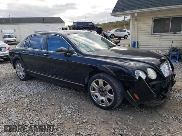 2008 Bentley Flying Spur with VIN SCBBR93W48C054384, listed as a Copart auction lot 79946844 with 43,759 mi miles and Salvage Title. Bid and sale history available at DreamBid. Image 4.