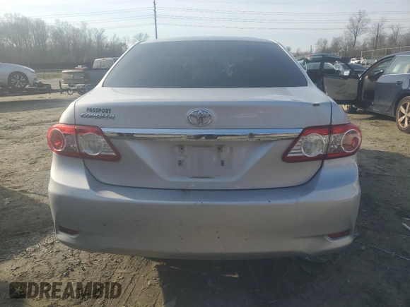 2012 Toyota Corolla L with VIN 2T1BU4EE5CC860463, listed as a Copart auction lot 45097645 with 0 mi miles and Non Repairable. Bid and sale history available at carsss.com. Image 6.