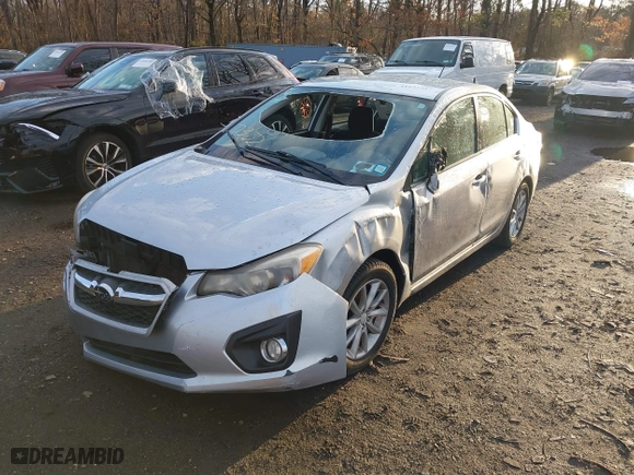 2012 Subaru Impreza Sedan 2.0i Premium with VIN JF1GJAC63CH012043, listed as a IAAI auction lot 41837527 with 112,398 mi miles. Bid and sale history available at carsss.com. Image 2.