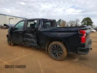 2020 Chevrolet Silverado 1500 Custom with VIN 1GCPWBEF5LZ256866, listed as a Copart auction lot 87490964 with 0 mi miles and Salvage Title. Bid and sale history available at carsss.com. Image 2.