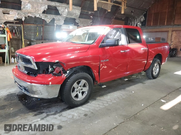 2010 Dodge 1500 SLT with VIN 1D7RV1CP6AS135258, listed as a Copart auction lot 78950034 with Not Provided miles and Salvage Title. Bid and sale history available at carsss.com. Image 1.
