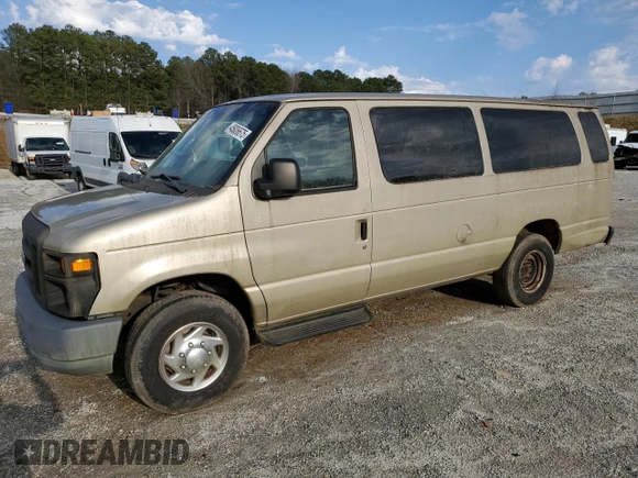 2010 Ford Econoline Passenger XL with VIN 1FBSS3BL9ADA05322, listed as a Copart auction lot 45006675 with 119,647 mi miles and Salvage Title. Bid and sale history available at carsss.com. Image 1.