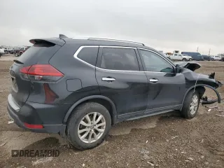 2019 Nissan Rogue S with VIN 5N1AT2MT0KC719550, listed as a Copart auction lot 44812355 with 75,674 mi miles and Salvage Title. Bid and sale history available at carsss.com. Image 3.