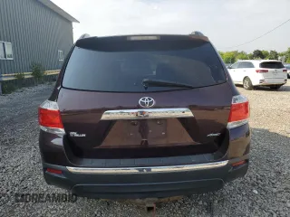 2012 Toyota Highlander Limited with VIN 5TDDK3EH3CS126771, listed as a Copart auction lot 61068925 with 284,891 mi miles and Non repairable. Bid and sale history available at DreamBid. Image 6.
