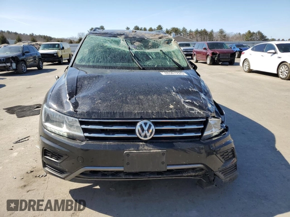 2019 Volkswagen Tiguan SE with VIN 3VV2B7AX7KM053027, listed as a Copart auction lot 48561225 with 67,459 mi miles and Salvage Title. Bid and sale history available at DreamBid. Image 5.