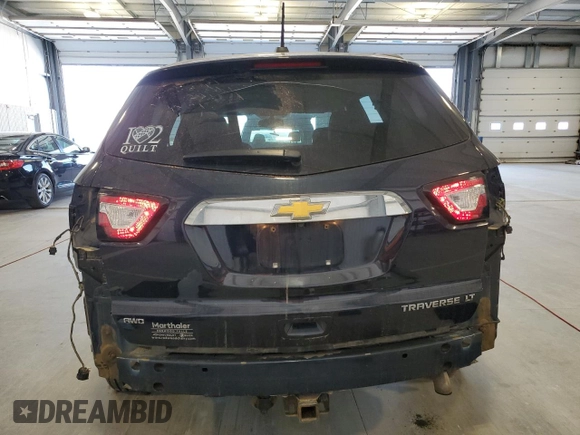 2016 Chevrolet Traverse LT with VIN 1GNKVGKD7GJ292258, listed as a Copart auction lot 52414465 with 110,318 mi miles and Salvage Title. Bid and sale history available at DreamBid. Image 6.