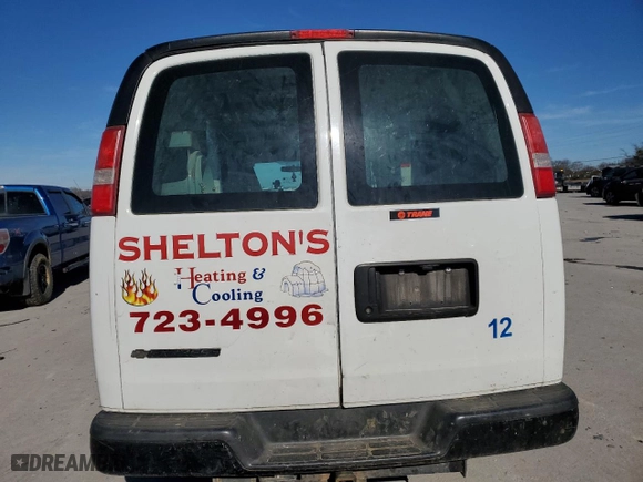 2017 Chevrolet Express Cargo Van with VIN 1GCWGAFF0H1119776, listed as a Copart auction lot 88919995 with 82,239 mi miles and Salvage Title. Bid and sale history available at carsss.com. Image 6.