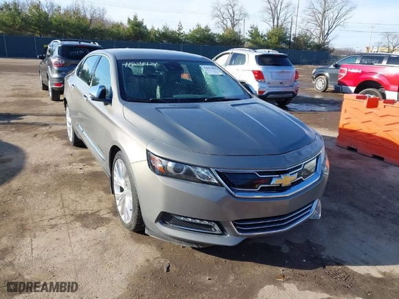 2018 Chevrolet Impala Premier with VIN 2G1125S33J9143107, listed as a IAAI auction lot 41854481 with 160,522 mi miles. Bid and sale history available at carsss.com. Image 1.
