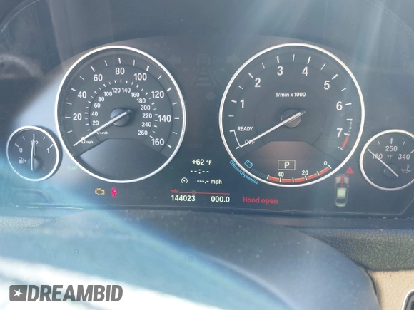 2013 BMW 3 Series 328i xDrive with VIN WBA3B3G54DNR80235, listed as a IAAI auction lot 42105883 with 144,023 mi miles. Bid and sale history available at carsss.com. Image 7.