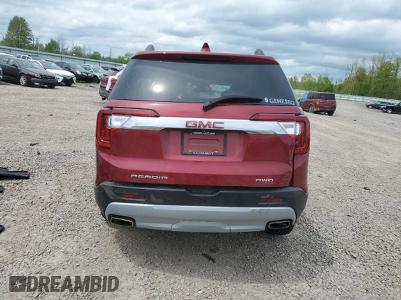 2020 GMC Acadia SLE z VIN 1GKKNRLSXLZ194214, wystawiony jako Copart lot #57032525 z przebiegiem 50 390 mil mil oraz Szkoda całkowita • Salvage title. Historia ofert i sprzedaży dostępna na DreamBid. Obrazek 6.