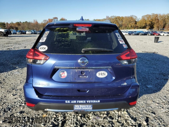 2017 Nissan Rogue S with VIN JN8AT2MV6HW013605, listed as a Copart auction lot 84361604 with 80,434 mi miles and Salvage Title. Bid and sale history available at carsss.com. Image 6.