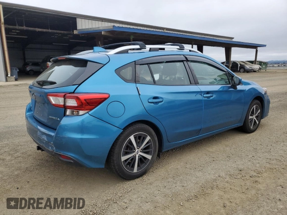 2019 Subaru Impreza Premium with VIN 4S3GTAC67K3755496, listed as a Copart auction lot 59822525 with 80,259 mi miles and Salvage title. Bid and sale history available at DreamBid. Image 3.