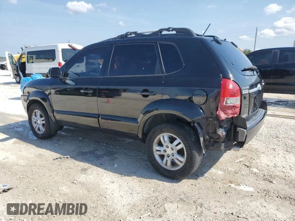 2007 Hyundai Tucson SE with VIN KM8JN12D07U623645, listed as a Copart auction lot 43242735 with 146,102 mi miles and Salvage Title. Bid and sale history available at carsss.com. Image 2.