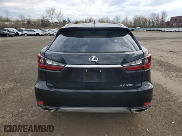 2021 Lexus RX with VIN 2T2HZMDA5MC259352, listed as a Copart auction lot 52934495 with 46,844 mi miles and Salvage Title. Bid and sale history available at carsss.com. Image 6.