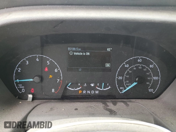 2023 Ford Transit Cargo with VIN 1FTBR1C84PKA17131, listed as a Copart auction lot 54901755 with 85,188 mi miles and Salvage title. Bid and sale history available at DreamBid. Image 9.