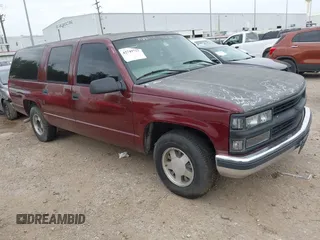 1999 Chevrolet Suburban with VIN 3GNEC16R8XG208553, listed as a IAAI auction lot 42749722 with 407,935 mi miles and . Bid and sale history available at DreamBid. Image 1.