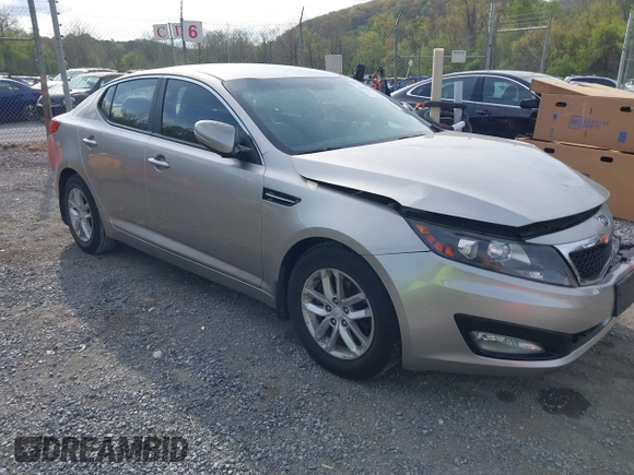 2012 Kia Optima LX with VIN KNAGM4A78C5283175, listed as a IAAI auction lot 42075886 with 123,112 mi miles and . Bid and sale history available at carsss.com. Image 1.