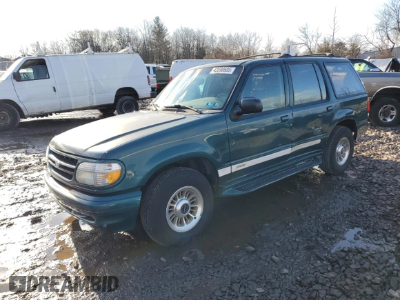 1997 Ford Explorer XL z VIN 1FMDU34E2VZA14008, wystawiony jako Copart lot #43590605 z przebiegiem 185 995 mil mil oraz Szkoda całkowita • Salvage title. Historia ofert i sprzedaży dostępna na DreamBid. Obrazek 1.