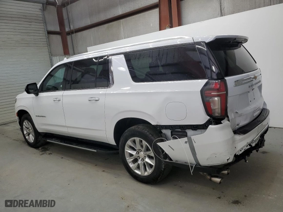 2023 Chevrolet Suburban Premier with VIN 1GNSCFKD1PR477696, listed as a Copart auction lot 53269285 with 47,272 mi miles and Clean Title. Bid and sale history available at carsss.com. Image 2.