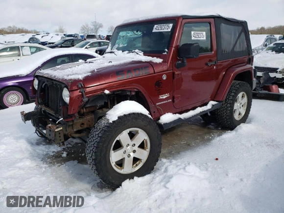 2009 Jeep Wrangler Sahara z VIN 1J4FA54159L789906, wystawiony jako Copart lot #45292375 z przebiegiem 146 992 mil mil oraz Szkoda całkowita • Salvage title. Historia ofert i sprzedaży dostępna na DreamBid. Obrazek 1.