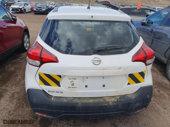 2020 Nissan Kicks S with VIN 3N1CP5BV7LL573955, listed as a Copart auction lot 45366185 with 105,296 mi miles and Clean Title. Bid and sale history available at carsss.com. Image 6.