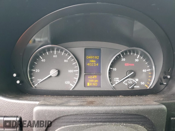 2013 Freightliner Sprinter with VIN WCDPE8CC6D5811382, listed as a Copart auction lot 77592634 with 49,192 mi miles and Salvage Title. Bid and sale history available at DreamBid. Image 9.