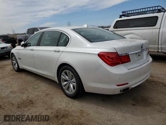 2011 BMW 7 Series 740Li with VIN WBAKB4C51BC574574, listed as a Copart auction lot 50425125 with 78,968 mi miles and Salvage title. Bid and sale history available at DreamBid. Image 2.