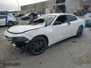 2023 Dodge Charger SXT with VIN 2C3CDXBG1PH572080, listed as a Copart auction lot 50747305 with 0 mi miles and Salvage Title. Bid and sale history available at carsss.com. Image 1.