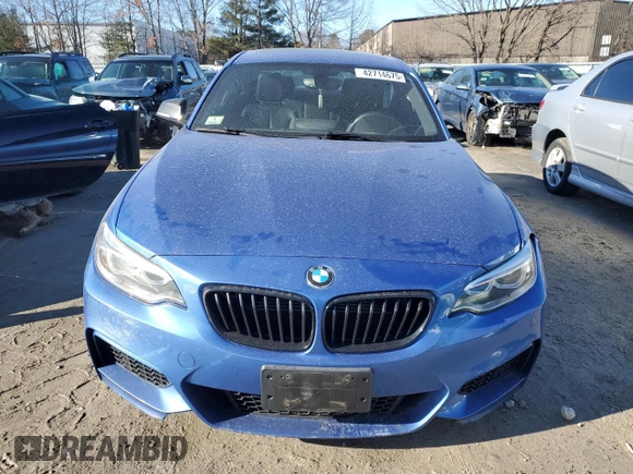 2016 BMW 2 Series M235i xDrive with VIN WBA1J9C55GV371825, listed as a Copart auction lot 42714675 with 86,108 mi miles and Salvage Title. Bid and sale history available at carsss.com. Image 5.