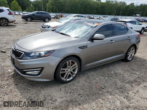 2013 Kia Optima SX with VIN 5XXGR4A6XDG136042, listed as a Copart auction lot 63220755 with 80,709 mi miles and Salvage title. Bid and sale history available at DreamBid. Image 1.