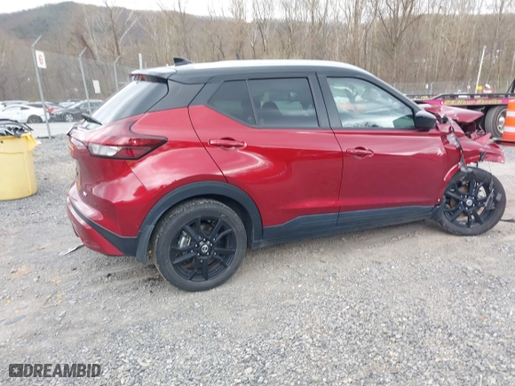 2021 Nissan Kicks SV with VIN 3N1CP5CV2ML534626, listed as a IAAI auction lot 41878089 with 36,606 mi miles. Bid and sale history available at carsss.com. Image 4.