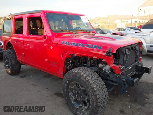 2022 Jeep Wrangler Unlimited Rubicon with VIN 1C4JJXR63NW206709, listed as a IAAI auction lot 41254820 with 25,317 mi miles and . Bid and sale history available at DreamBid. Image 1.