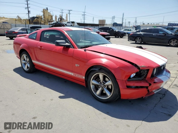 2006 Ford Mustang GT Deluxe with VIN 1ZVHT82H665221722, listed as a Copart auction lot 51848545 with 201,005 mi miles and Salvage Title. Bid and sale history available at carsss.com. Image 4.