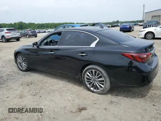 2023 Infiniti Q50 Luxe with VIN JN1EV7BR0PM543687, listed as a Copart auction lot 56933645 with 17,186 mi miles and Salvage title. Bid and sale history available at DreamBid. Image 2.