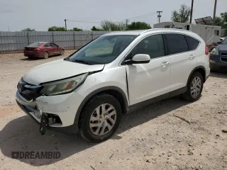 2015 Honda CR-V EX-L with VIN 5J6RM4H75FL109091, listed as a Copart auction lot 52685105 with 153,571 mi miles and Salvage Title. Bid and sale history available at carsss.com. Image 1.
