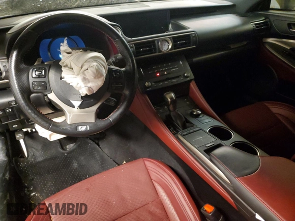 2018 Lexus RC 300 with VIN JTHS85BC3J5004391, listed as a Copart auction lot 42441935 with 62,633 mi miles and Salvage title. Bid and sale history available at DreamBid. Image 8.