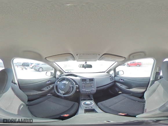 2015 Nissan LEAF S with VIN 1N4AZ0CPXFC324279, listed as a Copart auction lot 49394845 with 45,281 mi miles and Salvage Title. Bid and sale history available at carsss.com. Image 12.