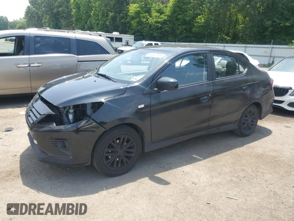 2021 Mitsubishi Mirage ES with VIN ML32FUFJ4MHF04482, listed as a Copart auction lot 61240745 with 96,017 mi miles and Salvage title. Bid and sale history available at DreamBid. Image 1.