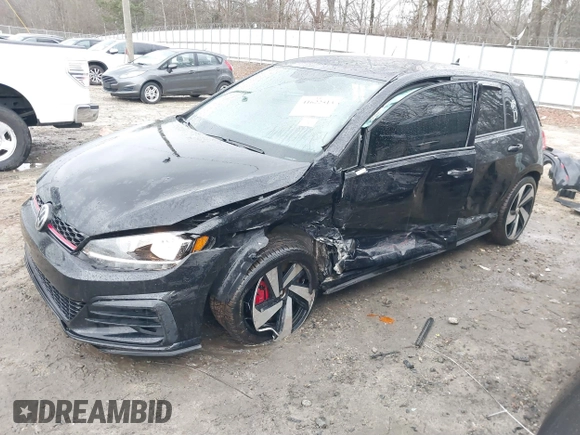 2020 Volkswagen Golf GTI S with VIN 3VW6T7AU9LM008589, listed as a IAAI auction lot 41622513 with 67,713 mi miles. Bid and sale history available at carsss.com. Image 2.