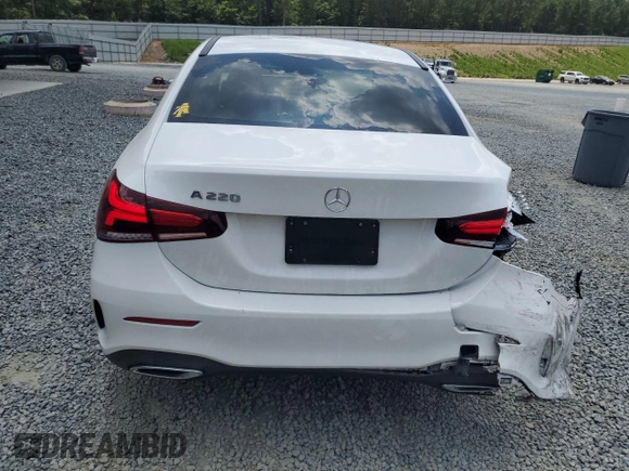 2021 Mercedes-Benz A 220 with VIN W1K3G4EB0MJ268465, listed as a Copart auction lot 62827425 with 59,522 mi miles and Salvage title. Bid and sale history available at DreamBid. Image 6.