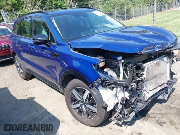 2021 Kia Sorento EX with VIN 5XYRHDLF9MG057885, listed as a IAAI auction lot 42409576 with 45,867 mi miles and . Bid and sale history available at DreamBid. Image 1.
