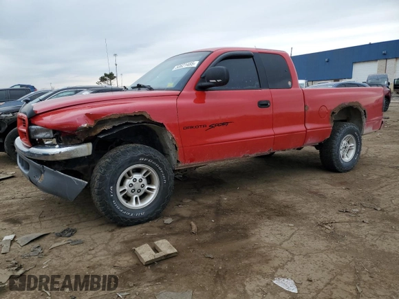 2000 Dodge Dakota SLT with VIN 1B7GG22X9YS551141, listed as a Copart auction lot 50621485 with 144,614 mi miles and Clean Title. Bid and sale history available at carsss.com. Image 1.