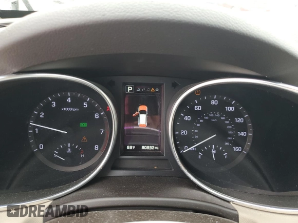2017 Hyundai Santa Fe 2.4L with VIN 5XYZUDLB7HG491883, listed as a Copart auction lot 54439415 with 80,892 mi miles and Clean title. Bid and sale history available at DreamBid. Image 9.