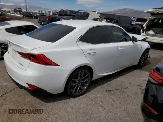 2017 Lexus IS 350 with VIN JTHBE1D27H5030024, listed as a Copart auction lot 49303625 with 81,207 mi miles and Salvage Title. Bid and sale history available at DreamBid. Image 3.
