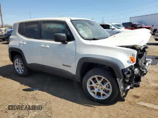 2023 Jeep Renegade Latitude with VIN ZACNJDB19PPP68772, listed as a Copart auction lot 54206465 with 22,346 mi miles and Non Repairable. Bid and sale history available at carsss.com. Image 4.